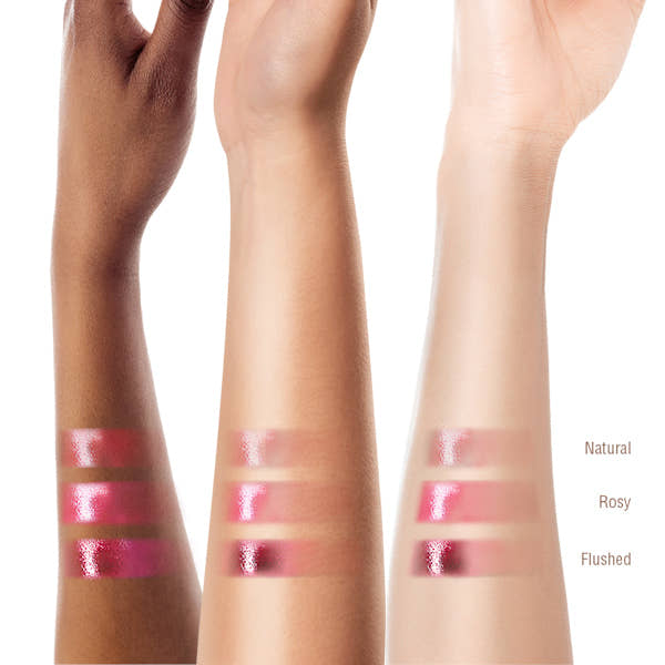 Pixi Sheer Cheek Gel swatches on skin view 2