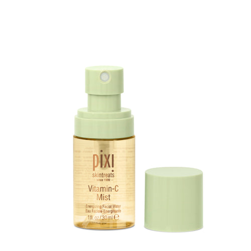 Pixi Skintreats Vitamin-C Mist in a 1 fl. oz. shown with cap off to view misting component.  view 2